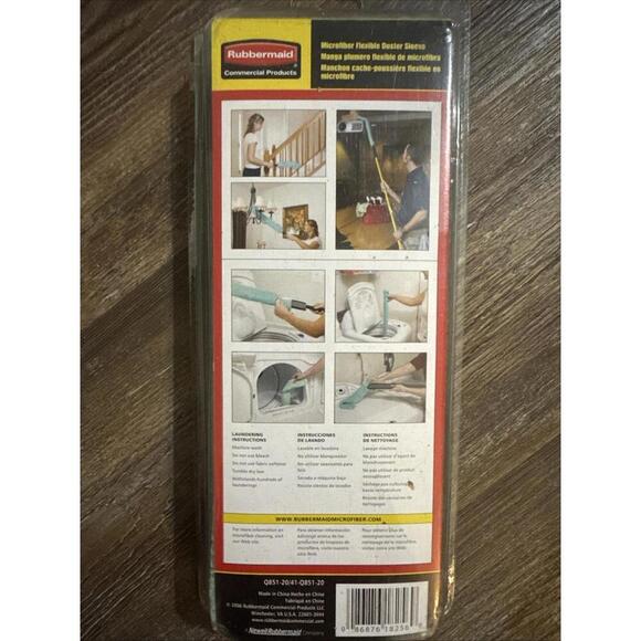 Rubbermaid Commercial Microfiber Flexible Duster Replacement Sleeve (Q851-20) 06 - Picture 1 of 9
